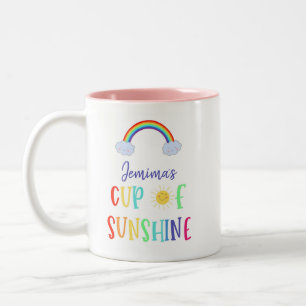 covid19 2020 über den Regenbogen für Sie! Zweifarbige Tasse