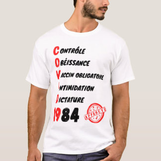 Covid 1984 Wird validierte vertikale WHO-Liste T-Shirt