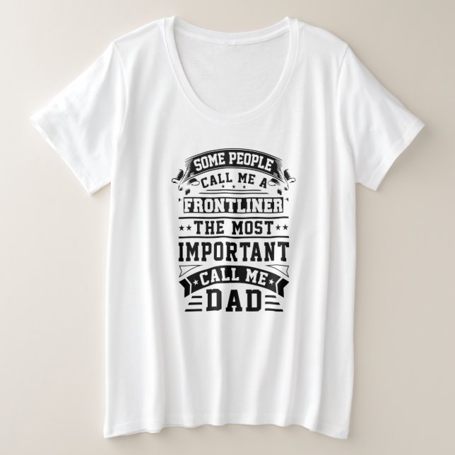 COVID 19 Frontliner Geschenk, das einige Leute mic Große Größe T-Shirt (Design vorne)
