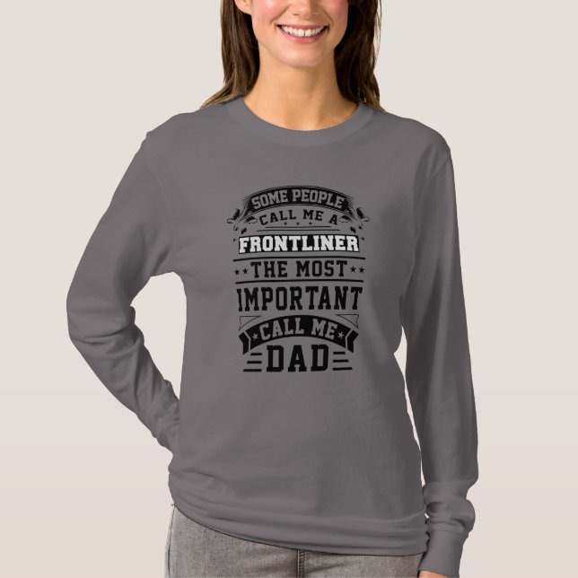 COVID 19 Frontliner Geschenk, das einige Leute mic T-Shirt (Vorderseite)