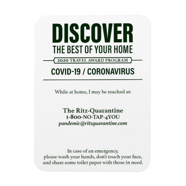 Covid-19 Magnet / Version 2 (Vertikal)