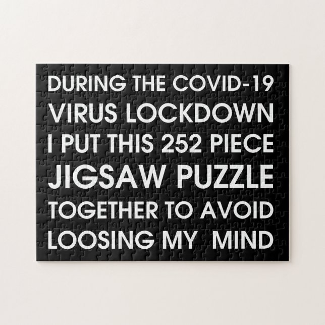 COVID-19 ~ Schwarz-Weiß-Typografie (Horizontal)
