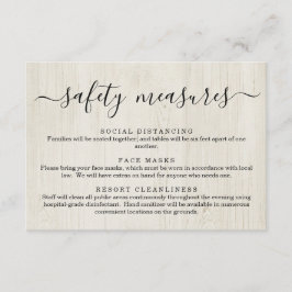 Covid 19 Sicherheitshinweise — Informationen über  Begleitkarte