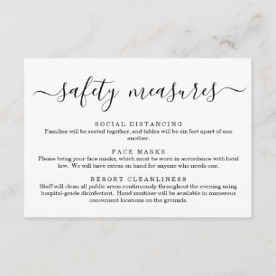 Covid 19 Sicherheitsmaske Social Distancing Inform Begleitkarte