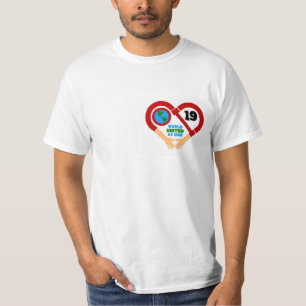 COVID-19 Solidarity-T - Shirt - Welt vereint als E