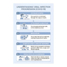 COVID-19-Virusinfektionsverlauf-Infografik