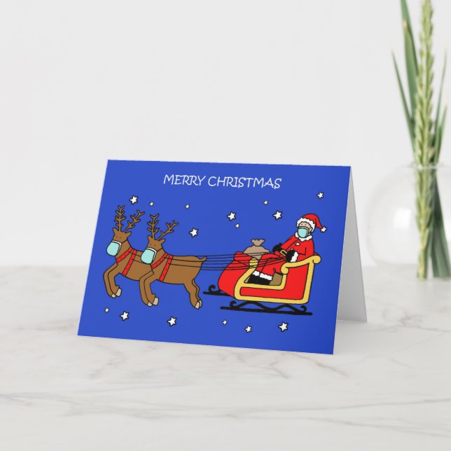 Covid 19 Weihnachten Weihnachten und Schlitten (Vorderseite)