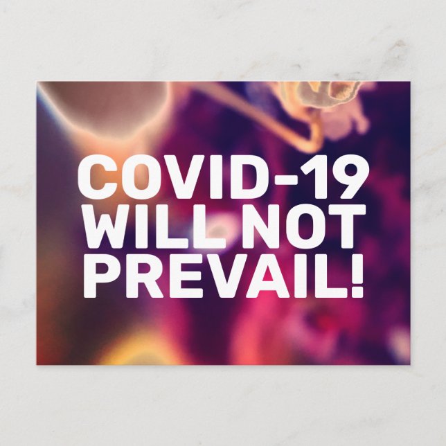 COVID-19 WIRD NICHT VORHERSAGEN! POSTKARTE (Vorderseite)