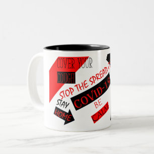 Covid-19 Zweifarbige Tasse