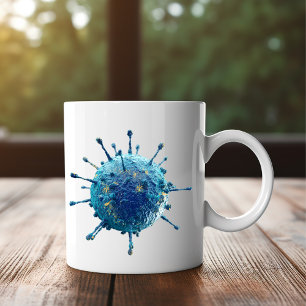 COVID-19 ZWEIFARBIGE TASSE