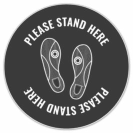 Covid bitte hier Sneaker Druckfarbe ändern Aufkleber