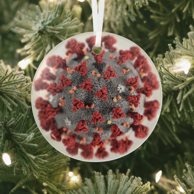 Covid Coronavirus Glasverzierung Ornament Aus Glas (InSitu)