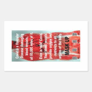 Covid est une maladie vasculaire autocollants papi