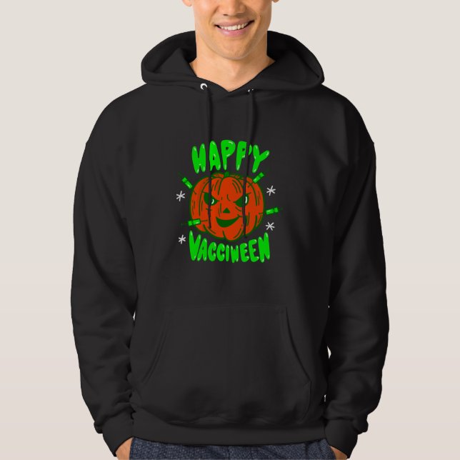 Covid-halloween-Impfkürbis Hoodie (Vorderseite)