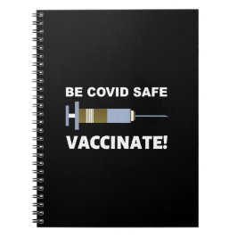 Covid Safe Vaccinat Pro Impfstoff Notizblock