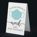 Covid Safety Tragen Sie ein Maskentablett - Blumen Tischaufsteller<br><div class="desc">Herzlich willkommen bei diesem modernen Tafelschild mit dem Motto "Bitte tragen Sie eine Maske". Dieses Schild ist ideal für Ihr Büro,  Salon,  Business,  echte Anwesen-Shows und Schulen!</div>