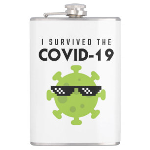 COVID Survider Flasche Flachmann