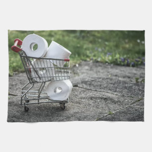Covid Toilettenpapier kaufen Geschirrtuch