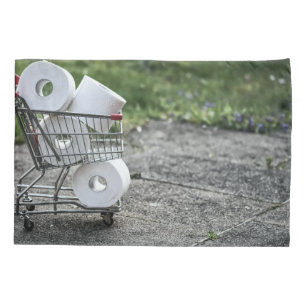 Covid Toilettenpapier kaufen Kissenbezug