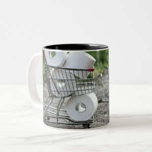 Covid Toilettenpapier kaufen Zweifarbige Tasse