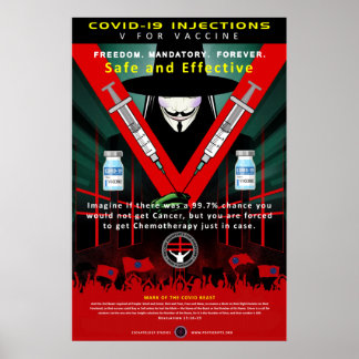 COVID-V für Impfstoff Poster