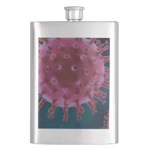 Covid-Virus-Biologie Flachmann