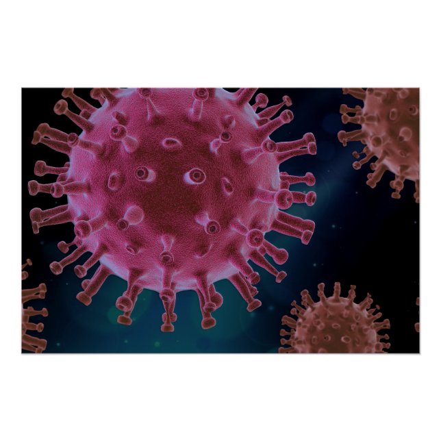 Covid-Virus-Biologie Poster (Vorderseite)