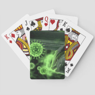 Covid-Virus-Biologie Spielkarten