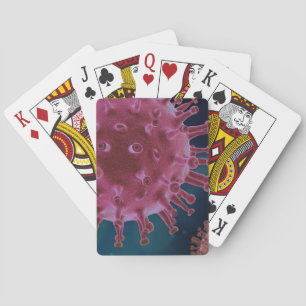 Covid-Virus-Biologie Spielkarten