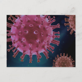Covid Virus Biology Postkarte