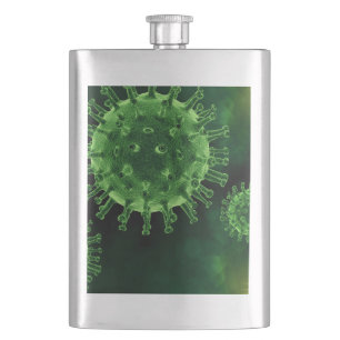Covid-Virus-Infektion Flachmann