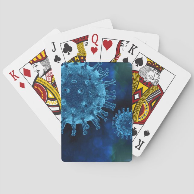Covid-Virus-Infektion Spielkarten (Rückseite)