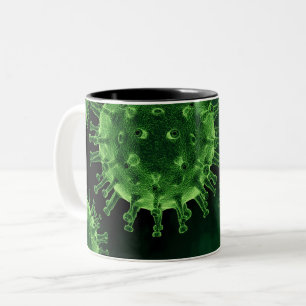 Covid-Virus-Infektion Zweifarbige Tasse