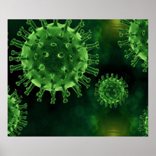 Covid Virus Pathogen Infection Poster