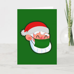 Covid Weihnachts-Gesichtsmaske Santa Einladung