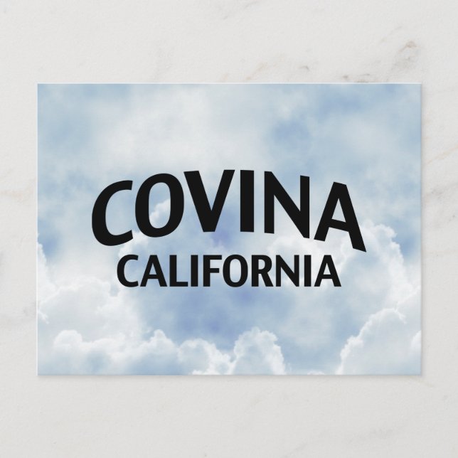 Covina California Postkarte (Vorderseite)