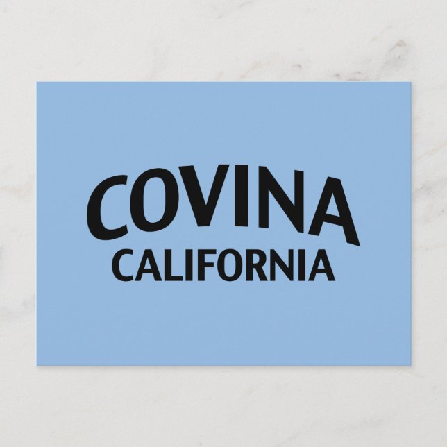 Covina California Postkarte (Vorderseite)