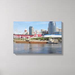 Covington & Barges Stretched Canvas Print Leinwanddruck