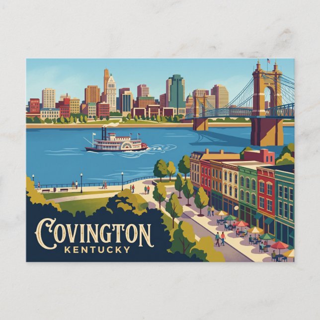 Covington, Kentucky Kentucky Postkarte (Vorderseite)