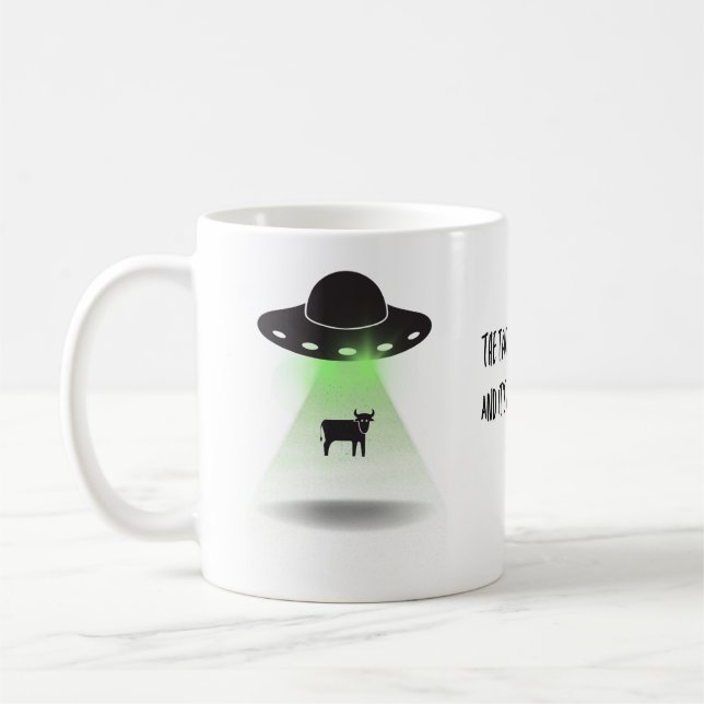 Cow Abduction Kaffeetasse (Links)