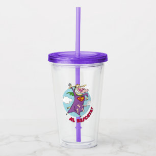 Cow and Chicken Super Cow Al Rescate! Acryltrinkbecher