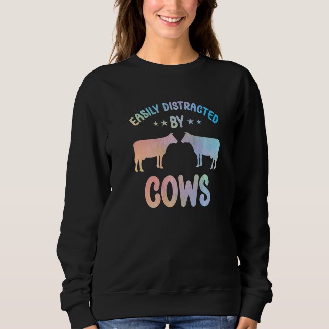 Cow Apparel Farmer Cows Lover for Women & Kids Pre Sweatshirt (Vorderseite)