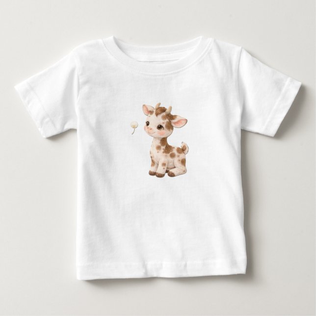 Cow Baby T-Shirt – Cute Spotted & Striped Babies N (Vorderseite)