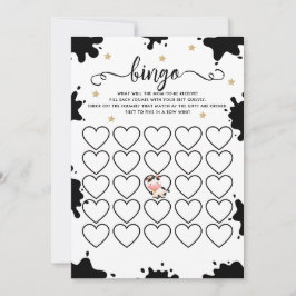 Cow Bingo Baby Duschkarte Einladung