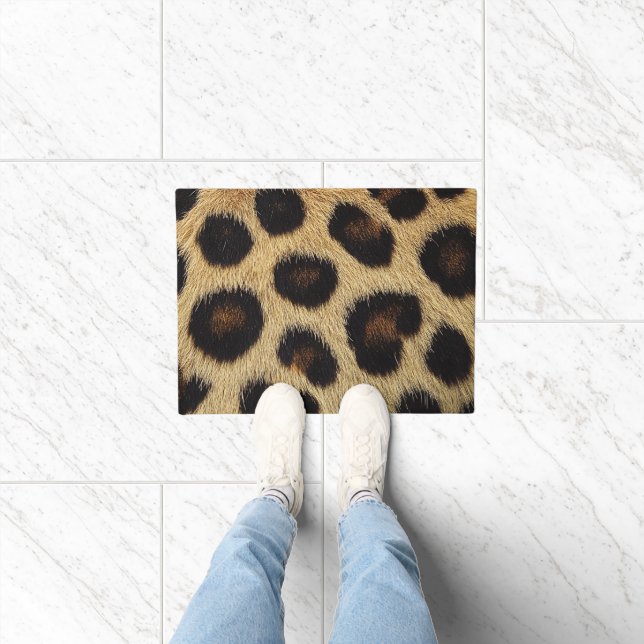 Cow Black White Spots Fur Fußmatte (Indoor)