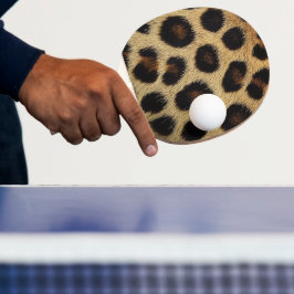 Cow Black White Spots Fur Tischtennis Schläger