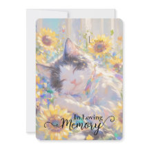Cow Cat Beileid Card