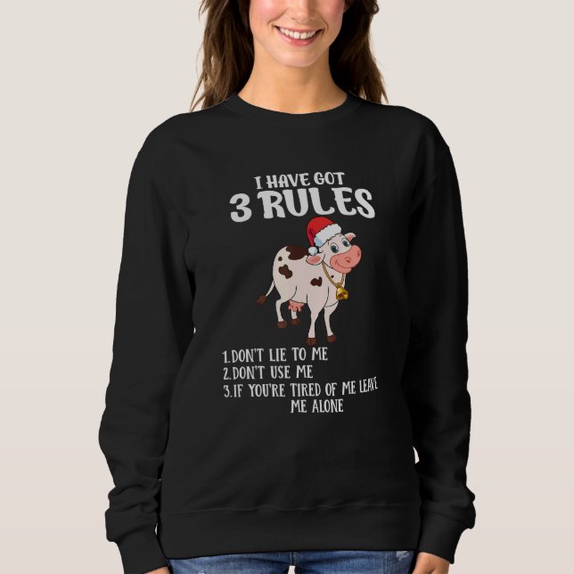 Cow Christmas Sweatshirt (Vorderseite)