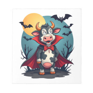 Cow Dracula erhebt sich Notizblock
