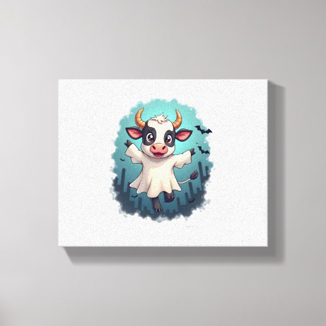 Cow Ghost Boo-levard Leinwanddruck (Vorderseite)